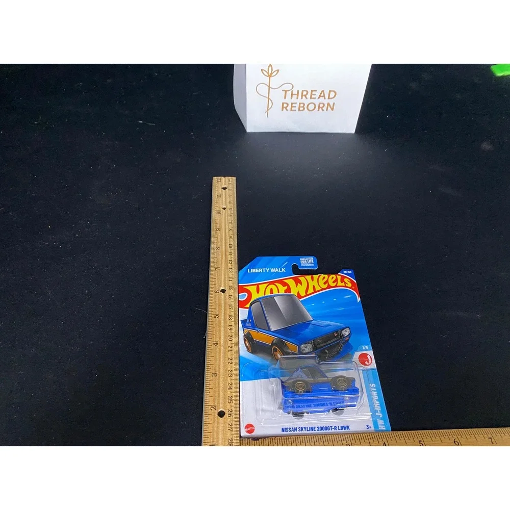 Hot Wheels Nissan Skyline 2000GT-R LBWK‎ Blue HW J-Imports 28/250
